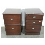 Two file cabinets, each measures 19 x 18 x 29,