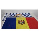 Flags, includes one Real Madrid (60 x 35), and