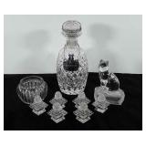 Glassware/crystal, includes salt shakers,