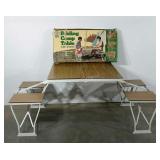 Northwest Territory folding camping table, with