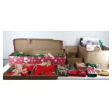 Large Christmas group, decorations, cards, gift