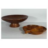 Wooden kitchenwares: pedestal bowl by Pottery
