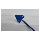 Long handled garden hoe with taped handle