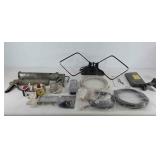 Miscellaneous group, caulk guns, TV equipment,