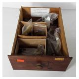 Wooden drawer of hardware, hardware includes