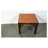 Small accent table, 20 x 20 x 16, leather look