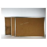 Three cork boards, 36x24