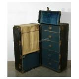 Hartman Trunk Co. wardrobe trunk built by Tuerke