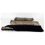 Leopard print scarves/wraps