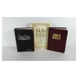 Three Holy Bibles, all are King James version