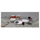 Glassware lot to include plates and matching