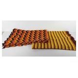 Two crocheted throws