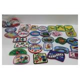 Girl Scout badges and pins