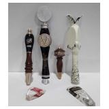 6 beer tap handles Evolution craft brewing