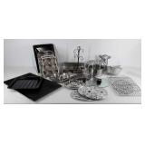 Kitchenwares, muffin tins, cooling racks,