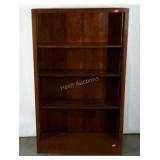 Bookcase, 60" tall, 4 shelves, wear as shown