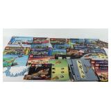 Lego booklets and one Lego platform, includes