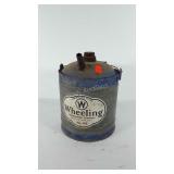 Advertising, wheeling oil can, 11" H