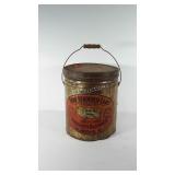 Advertising, 50lb home rendered lard tin