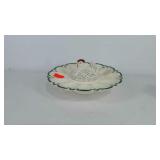 Ceramic chicken themed deviled egg plate on