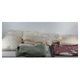 Linens, bed sheet, twin fitted sheet, pillow,