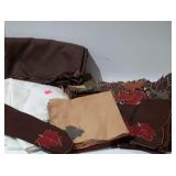 Table Linens: tablecloths and matching napkins