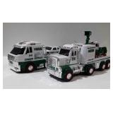 2 Hess gasoline trucks with accessories,  no
