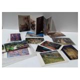 Group of unused postcards some in booklet form