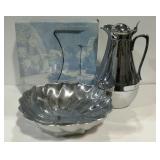 Wilton Armetale Serveware bowl and water pitcher