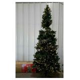 Home Accents 10ft. juniper spruce tree with clear