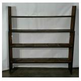 Rustic leaning shelf, NOT FREESTANDING, four