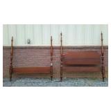 Skid lot of bed pieces.