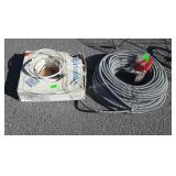 Roll of Electric House wire plus Flex conduit