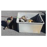 Tote with shelf brackets, Hardware, saw blades