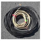 Two small length of wire / cable