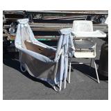 Portable playpen and high chair