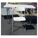 PDG 4 foot folding table and single folding