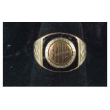 14k gold BHS 26 class ring size 5.5 tested gold