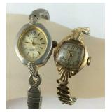 Two wrist watches, neither are running, Milan and