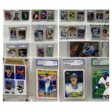 Thirty Sport cards Topps, football and Baseball
