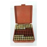 .357 ammo in storage case. 36 live rounds and 25