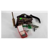 Black powder, bullets, quick loads and primer