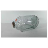 Glass pig coin bank, 18 1/2" L