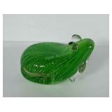 Art glass frog paperweight