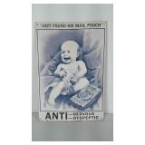 Metal advertising sign for Bloch Bros West