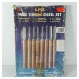 Wood turning chisel set