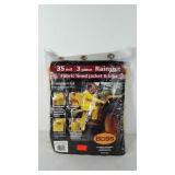 3 piece rainsuit, includes jacket with detachable