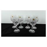 Set of six Echt Bleikristall genuine crystal wine