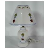 Ceramic lamp with matching ceramic shade. Stands