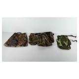 Camouflage netting sniper veil, drawstring bags